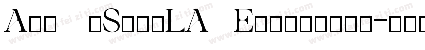 Ade11eSansLA0 Extrabold字体转换